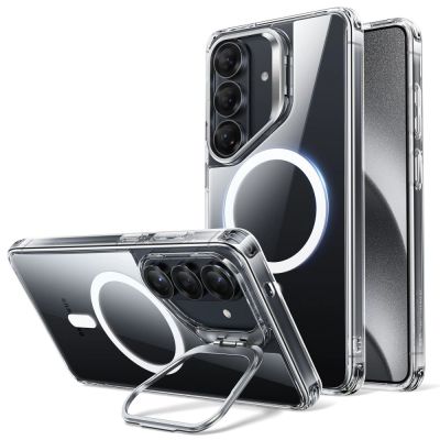 ESR Classic Hybrid Kickstand MagSafe Case for Samsung Galaxy S26+ - Transparent