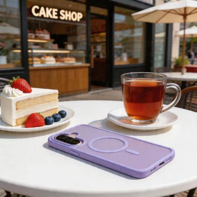 6. Tech-Protect Magmat MagSafe Case for Samsung Galaxy A36 / A56 / A37 5G - Matte Purple