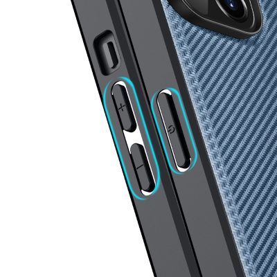 7. Dux Ducis Fino case cover iPhone 14 Plus blue nylon