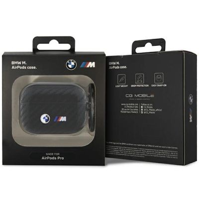 3. BMW BMAPWMPUCA2 AirPods Pro cover black/black Carbon Double Metal Logo