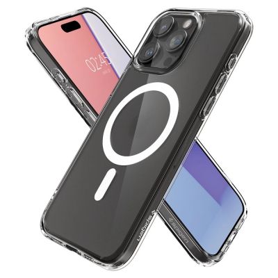 7. Spigen Ultra Hybrid Mag Case with MagSafe for iPhone 15 Pro - Clear Matte