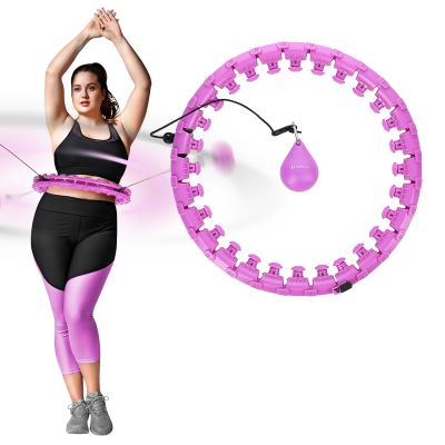 2. Plus size hula hoop HMS HHW12 with studs and weight purple
