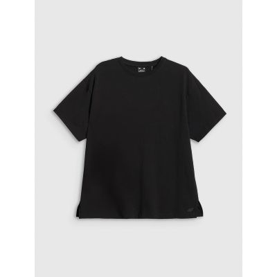 5. Women's loose plain T-shirt 4F 4FRAW25TTSHF3624-20S