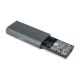 5. Digitus DA-71158 Hard Drive Enclosure SSD Case Gray M.2
