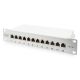 2. Digitus Patch Panel 10'' 12x RJ45, LSA level, cat.6A, shielded, 1U, gray, cable guide