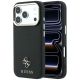 Guess Saffiano Small 4G & Classic Logo MagSafe Case for iPhone 17 Pro Max / 18 Pro Max - Black