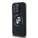 3. Karl Lagerfeld Silicone Karl&Choupette Heads Ring MagSafe Case for iPhone 16 Pro Max - Black