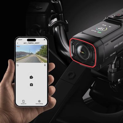 10. AKEEYO 730Pro 4K Handlebar Video Recorder Sports Camera for Bikes and Motorcycles - Black