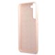 7. Guess GUHCS22MLSLMGPP S22+ S906 pink/pink hardcase Silicone Script Metal Logo