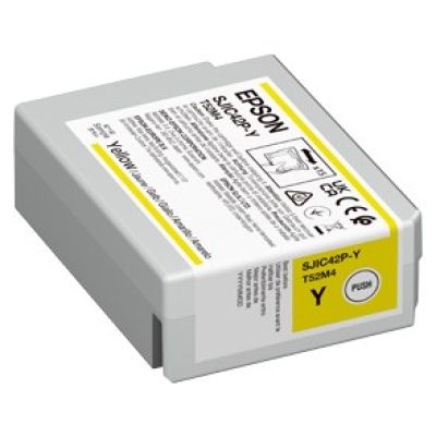 4. Epson SJIC42P-Y ink cartridge 1 pc. Original Yellow
