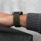 7. Tech-Protect Nylon Sport Band for Apple Watch 44 / 45 / 46 / 49 mm - Dark Green