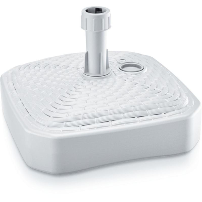 3. SQUARE UMBRELLA BASE RATTAN WHITE