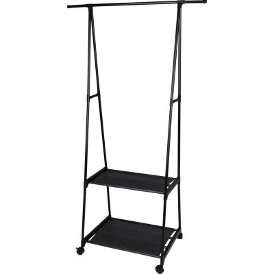 EXCELLENT HOUSEWARE SINGLE CLOTHES HANGER AND 2 SHELVES