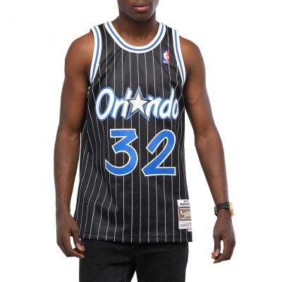 Mitchell & Ness Men's Orlando Magic NBA Swingman Jersey Shaquille O'Neal #32 SMJYGS18191-OMABLCK94SON