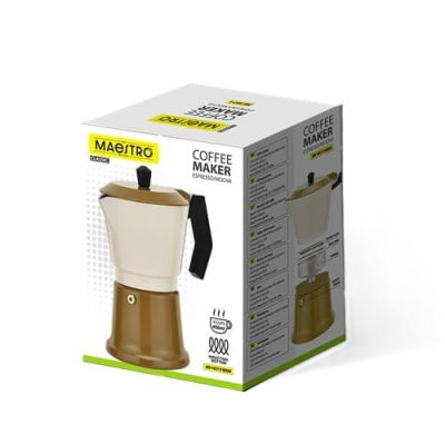 3. Aluminum coffee maker MR-1657-9-BEIGE MAESTRO