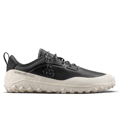 Vivobarefoot TRACKER LEATHER AT LOW MENS OBSIDIAN/WHITE men's shoes (309534-04)