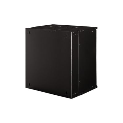 47. 19" 12U wall-mounted network cabinet, SOHO PRO 595 x 540 x 400 mm, glass door, black, unassembled, 60 kg