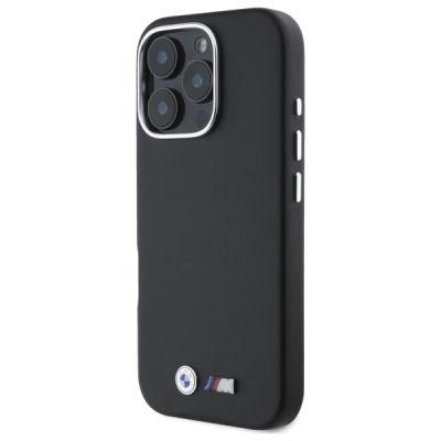 2. BMW M Smooth Full Wrapped Metal MagSafe case for iPhone 16 Pro - black
