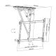 10. MACLEAN ELECTRIC CEILING TV MOUNT 32"-70" 35KG MC-880T