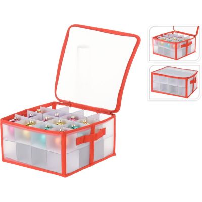 10. CHRISTMAS BAUBLE STORAGE BOX 34X34X17CM