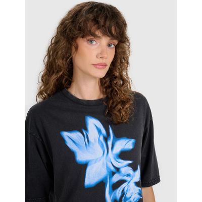 3. Women's oversize printed T-shirt 4F 4FRSS25TTSHF2747-20S