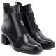 9. Women's insulated ankle boots with a block heel, black, Potocki SZ12868