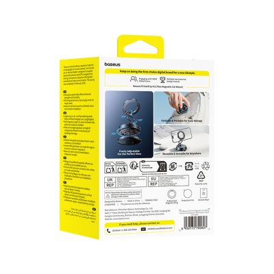 6. Baseus VC2 Flex Universal Magnetic Car Holder - Black