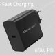 4. QOLTEC SUPER QUICK PD CHARGER | 1XUSB-C | 65W | 5-20V | 3-3.25A | BLACK