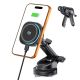 2. Tech-Protect V20 MagSafe Car Holder for Windshield/Air Vent/Dashboard 25W QI2.2 - Black