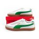 10. Puma Club II Era men's sports shoes sneakers leather white gray green