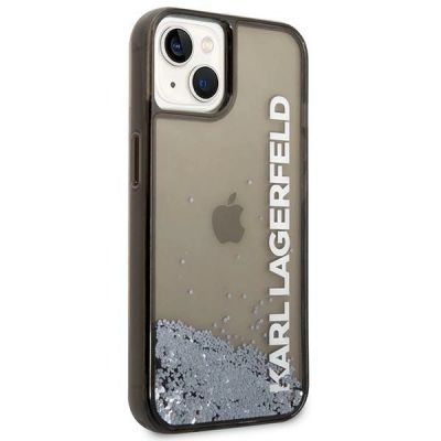 4. Karl Lagerfeld KLHCP14SLCKVK iPhone 14 6.1 "black / black hardcase Liquid Glitter Elong