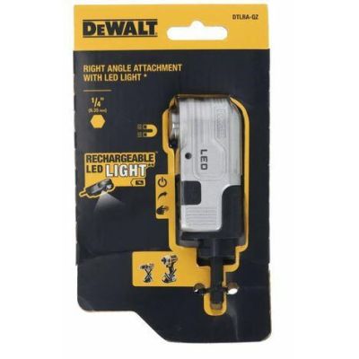 16. DEWALT HEX Right Angle Attachment with LED Light