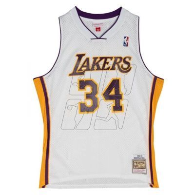 6. Mitchell &amp; Ness Los Angeles Lakers NBA Shaquille O&#39;Neal T-shirt M SMJY4442-LAL02SONWHIT