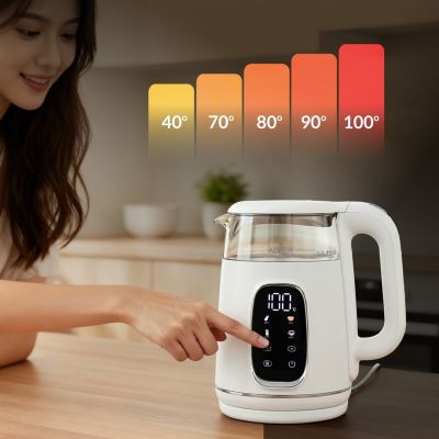 25. ADLER AD 1305 electric kettle white and silver