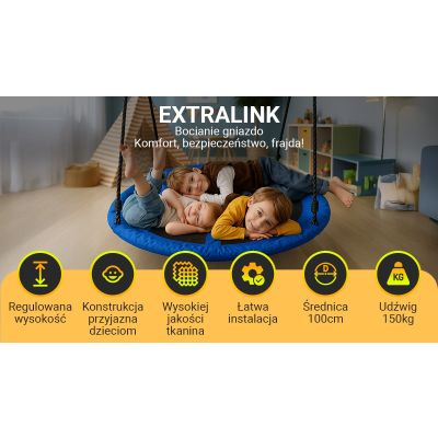 5. Extralink BLACK FOREST STORK'S NEST BLUE SW100X