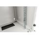 14. Wall-mounted network cabinet 10" 9U rack 312x300, glass door, gray, undivided, assembled, 30kg