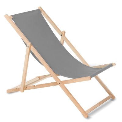 GreenBlue GB183 Gray Garden Deckchair (gray color)