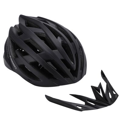 4. Wozinsky MTB Bike Helmet with Removable Visor and Rear USB Light M - Black