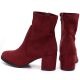 5. Sergio Leone BT-55 Burgundy Women's Ankle Boots