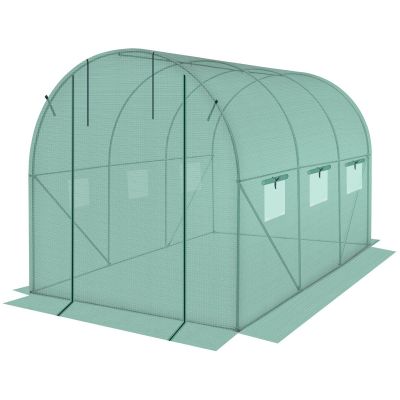 20. GREENHOUSE GARDEN TUNNEL 200X300X200CM PE GREEN STEEL STRUCTURE