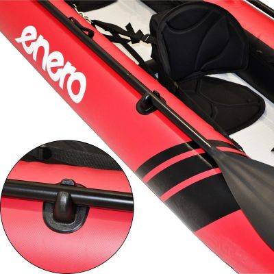 62. 2-PERSON KAYAK SET 385x96x42CM LAMINATED PVC 200KG ENERO
