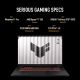 13. ASUS TUF Gaming A18 FA808UM-S9058 Ryzen 7 260 18.0" 2.5K 240Hz IPS-level 500nits AG 16GB DDR5 5600 SSD512 GeForce RTX 5060 8GB WLAN+BT LAN Cam1080p 90WHrs NoOS Jaeger Gray
