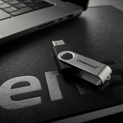 7. Intenso USB 256GB OFFICE LINE 3.2 Gen1 Silver-Black USB Flash Drive USB Type-A 3.2 Gen 1 (3.1 Gen 1) Black, Silver
