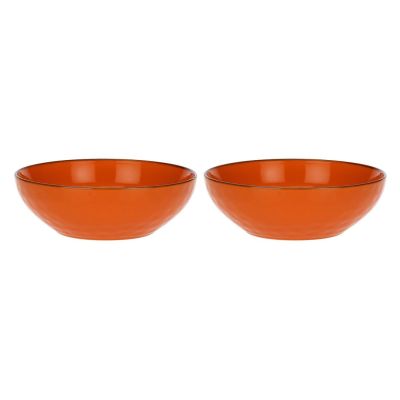 Set of 2 Concerto Arancione Salad Bowls - Orange, 26 cm