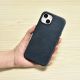 13. iCarer Oil Wax Premium Leather Case iPhone 14 Plus Magnetic Leather Case with MagSafe Dark Blue (WMI14220703-BU)