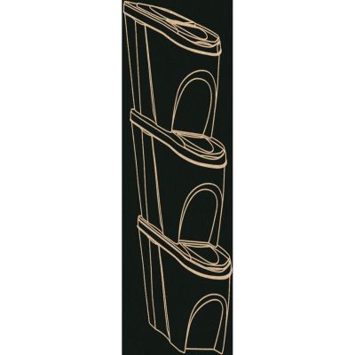 6. GARBAGE BINS 25 L SORTIBOX SET 3 PCS. GREY