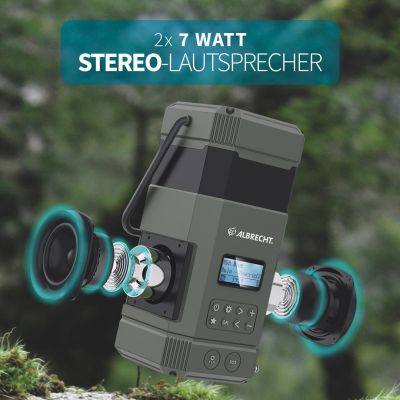 2. Albrecht DR 114 DAB Battery-powered camping lantern USB port