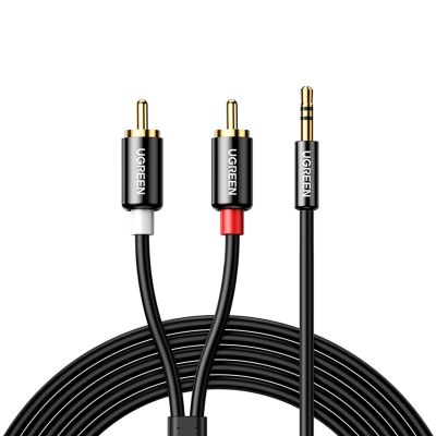 3. Ugreen AV116 10583 audio cable mini jack 3.5mm (male) / 2RCA (male) 1.5m - black
