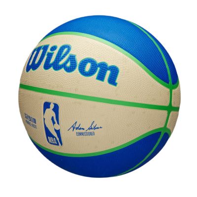 4. Wilson NBA Milwaukee Bucks Team City Icon Basketball - WZ4024217XB