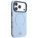 4. Mercedes Leather 3D MagSafe Case for iPhone 18 Pro / 17 Pro - Blue